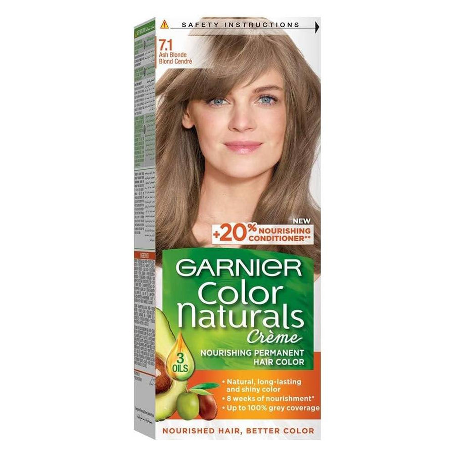 Garnier Color Naturals Permanent Crème Hair Color - 7.1 Ash Blonde