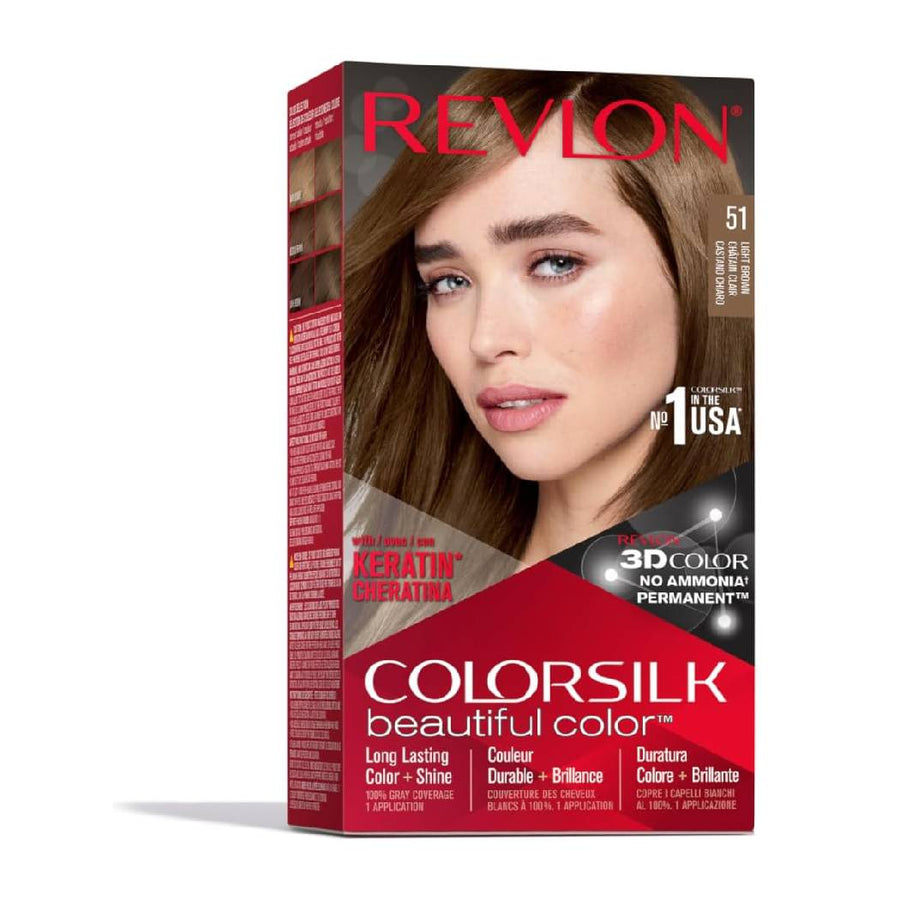 Revlon Colorsilk Ammonia Free Permanent Haircolor Light Brown Cslk 51