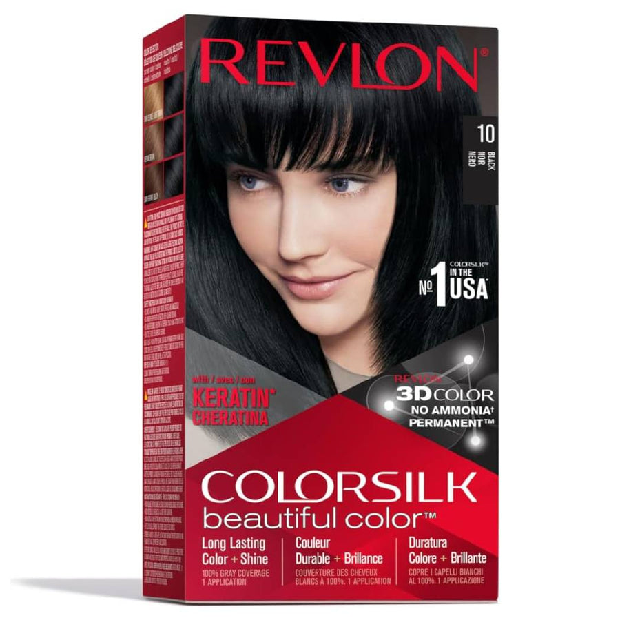 Revlon Colorsilk Ammonia Free Permanent Haircolor Black Cslk 10