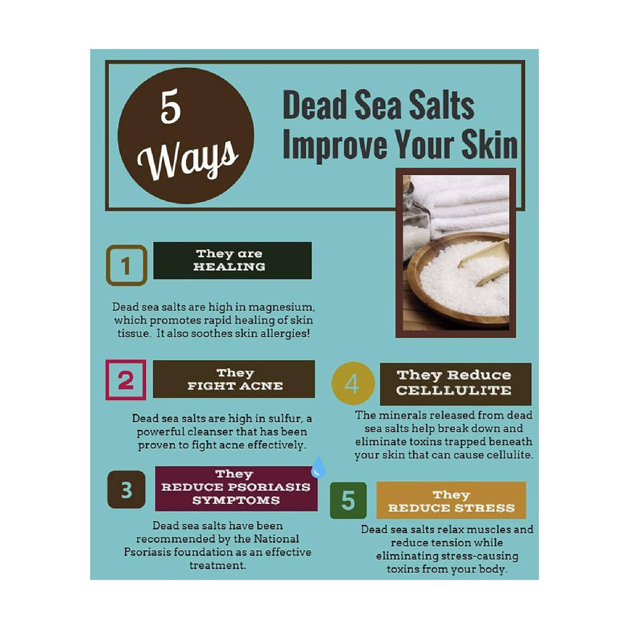 100% Natural Dead Sea Salts for Soaking, Relaxation, and Detoxification of Skin, 600 gm, scent of Tulip