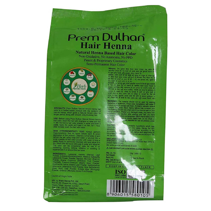 Prem Dulhan Henna - Natural Brown