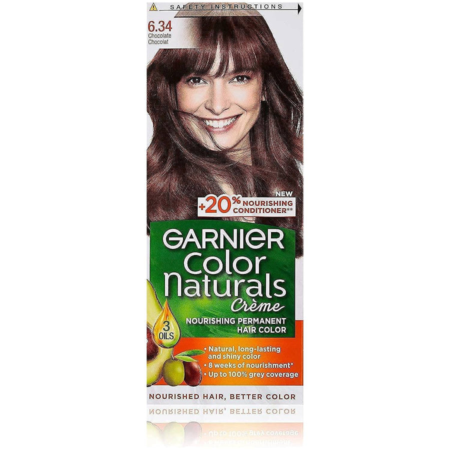 Garnier Color Naturals Permanent Crème Hair Color - 6.34 Chocolate Brown