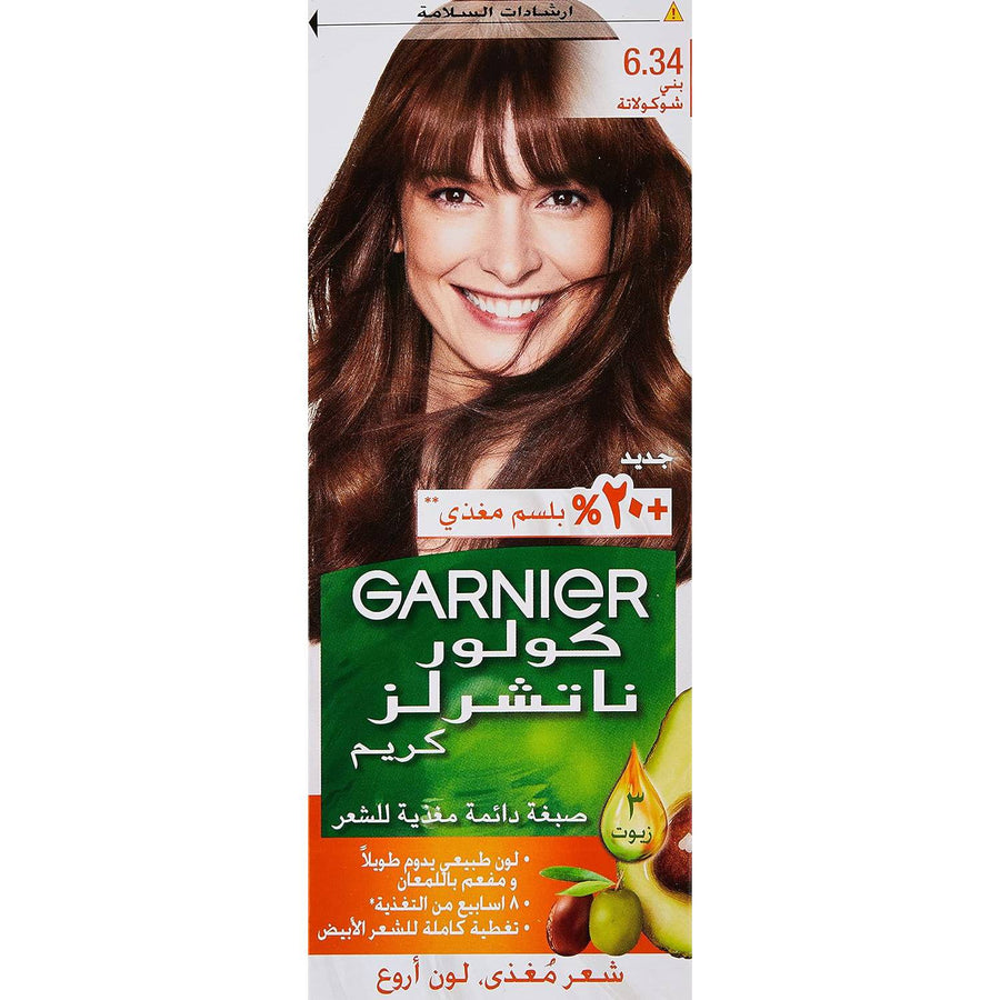 Garnier Color Naturals Permanent Crème Hair Color - 6.34 Chocolate Brown