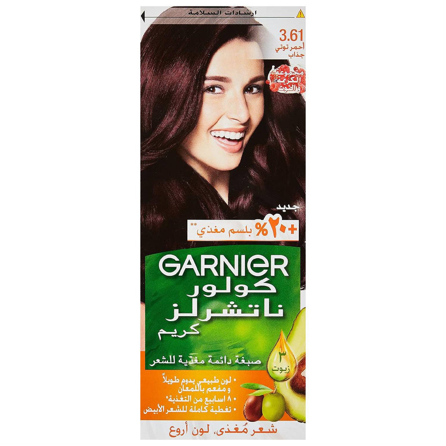 Garnier Color Naturals Permanent Crème Hair Color - 3.61 Luscious Blackberry