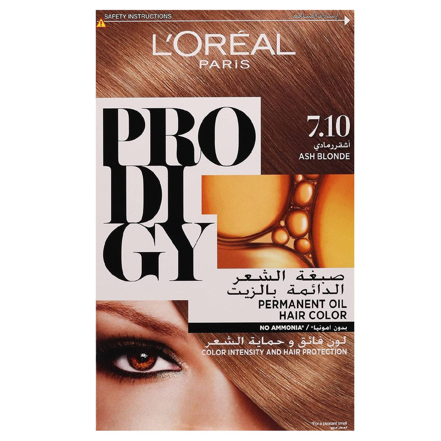 L’Oréal Paris Prodigy Permanent Oil Hair Color 7.1 - Silver Ash Blonde, 180ml