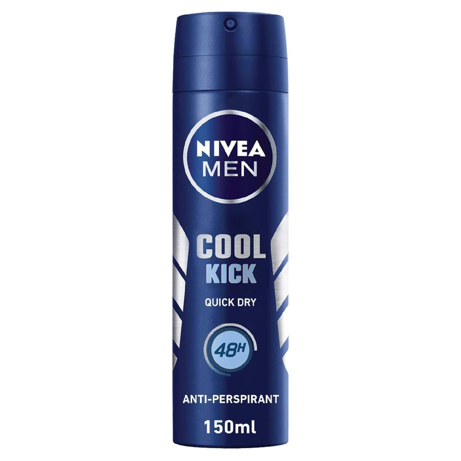 NIVEA MEN Deodorant Spray for Men, Cool Kick Fresh Scent, 150ml