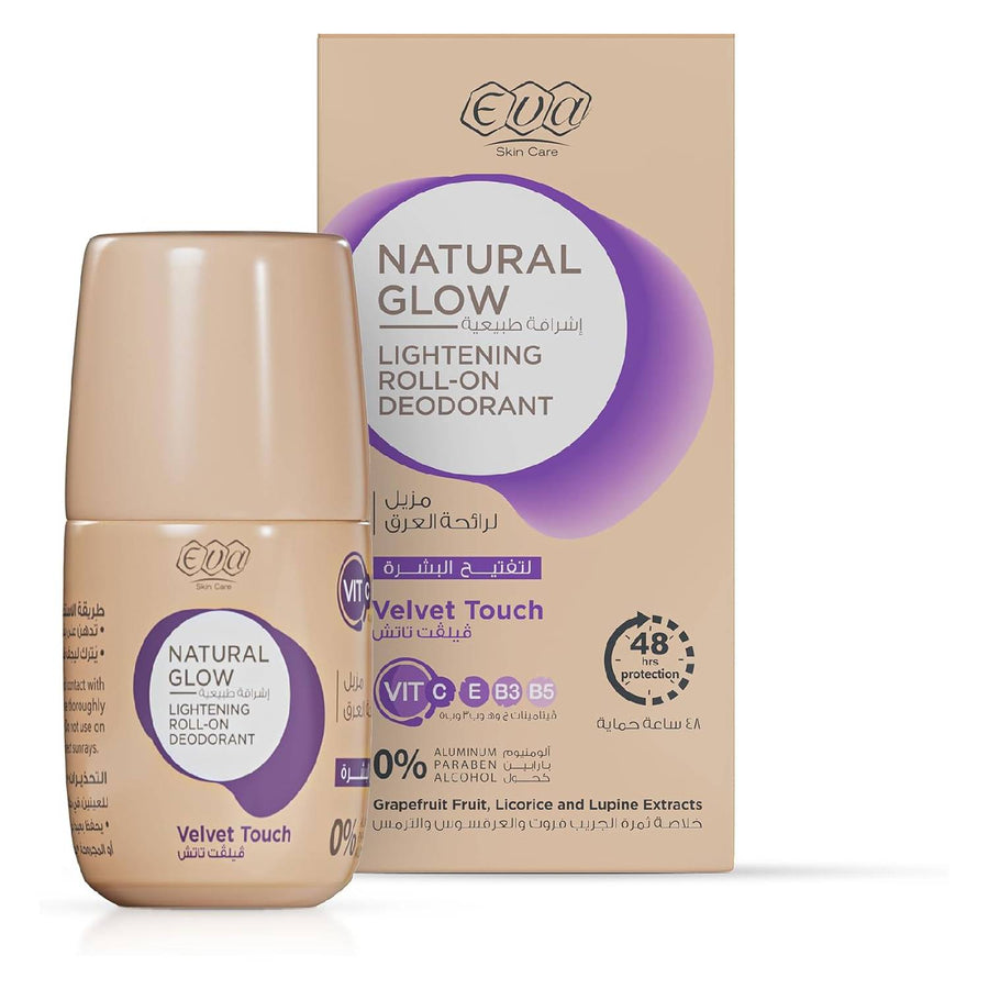 Eva Skin Care Natural Glow Lightening Roll-On Deodorant - Velvet Touch 60 milliliter