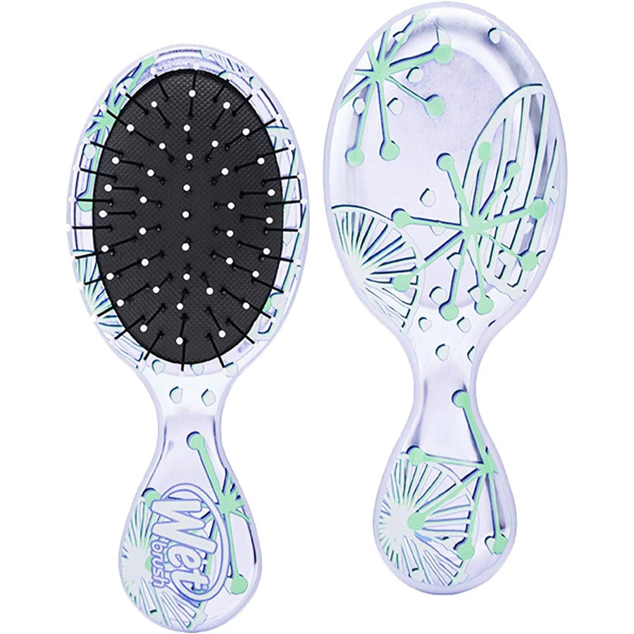 Wet Brush Osmosis Mini Detangler - Sparkling Sea Life - Detangling Travel Hair Brush - Ultra-Soft IntelliFlex Bristles Glide Through Tangles with Ease - Protects Against Split Ends and Pain-Free