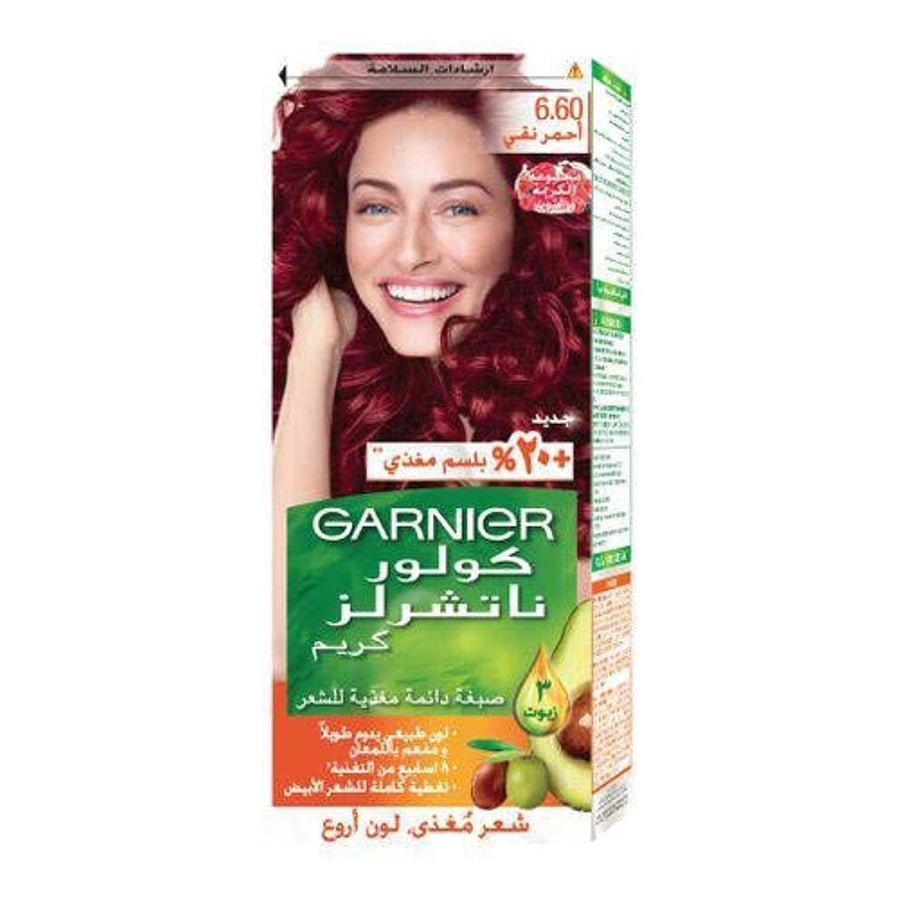 Garnier Color Naturals Permanent Crème Hair Color - 6.60 Fiery Pure Red