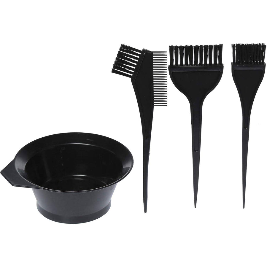 4 Pieces Hair Dye Brush Kit, Black - PF-040