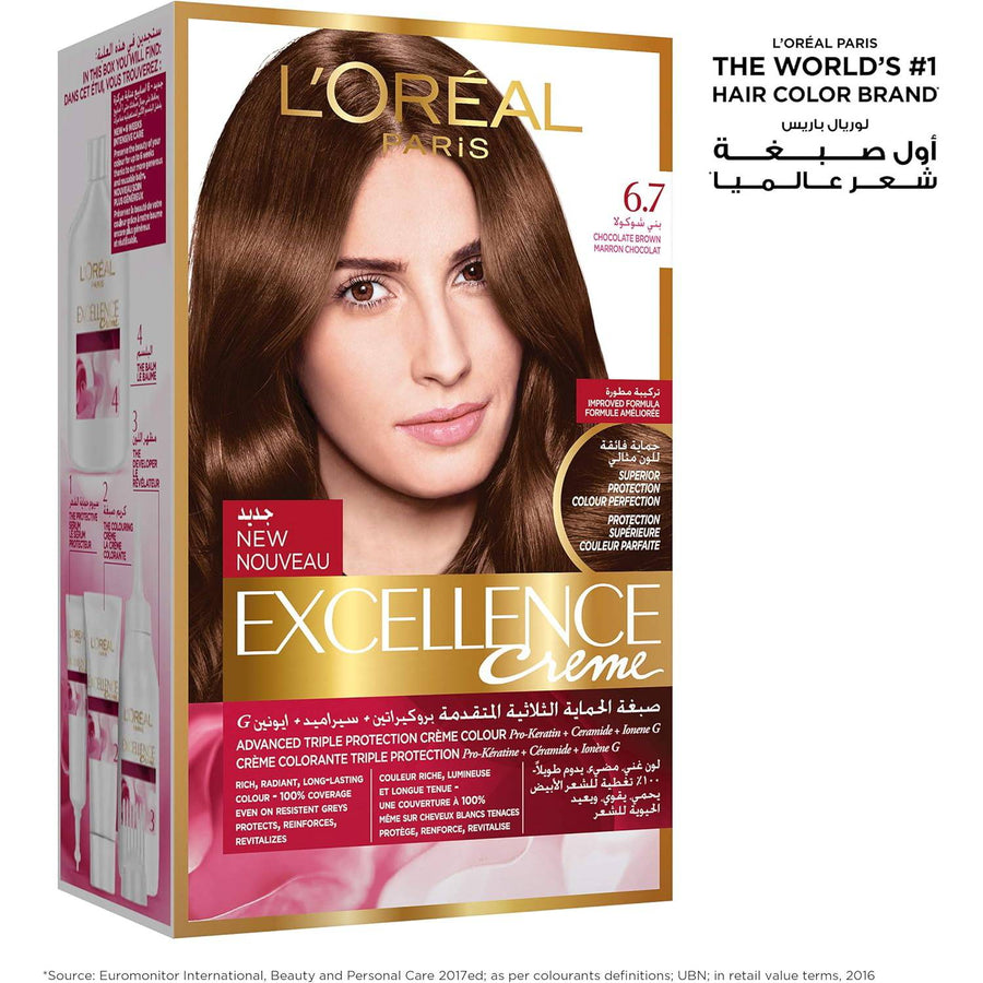 L’Oréal Paris Excellence Creme 6.7 Marron chocolat Haircolor