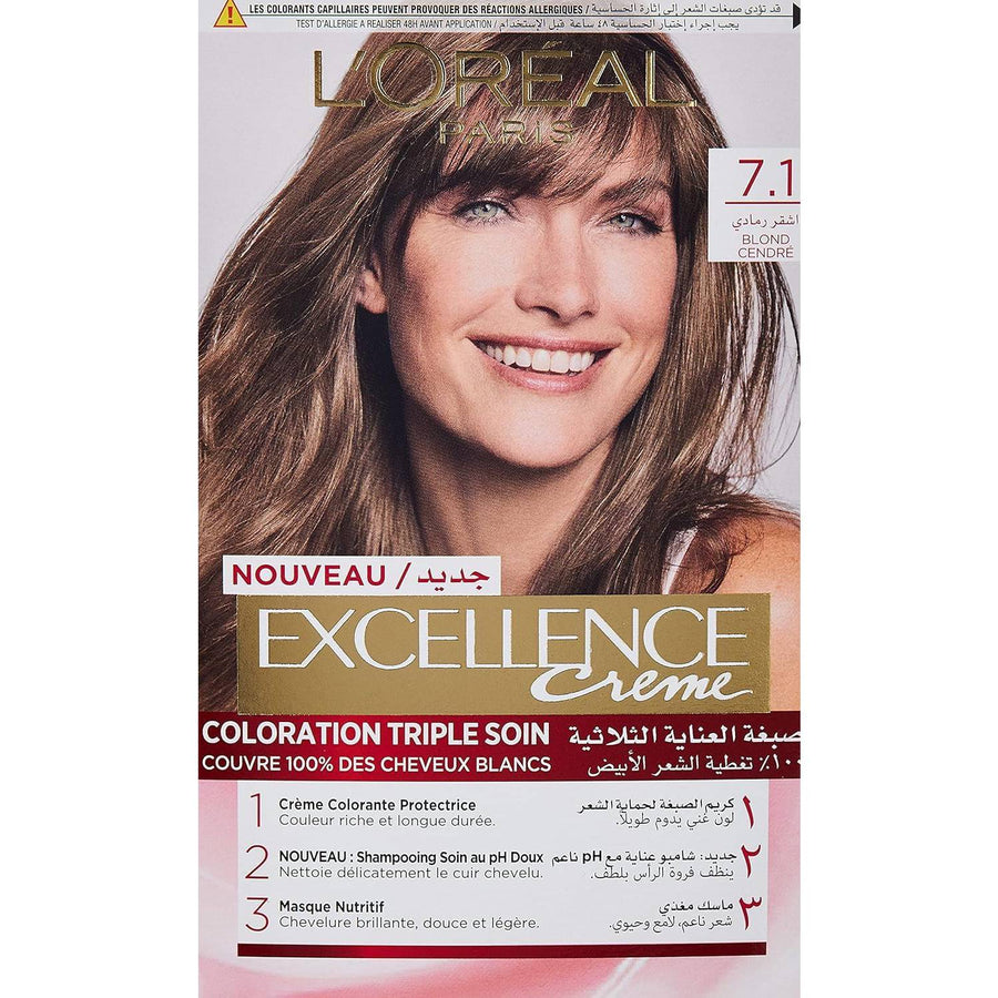 L’Oréal Paris Excellence Creme 7.1 Ash Blonde Haircolor