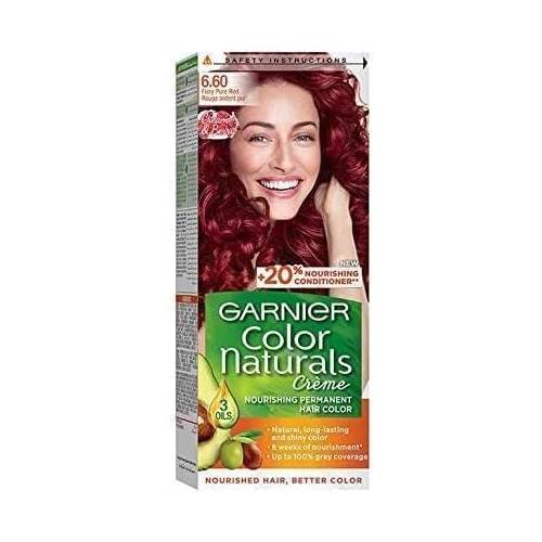 Garnier Color Naturals Permanent Crème Hair Color - 6.60 Fiery Pure Red