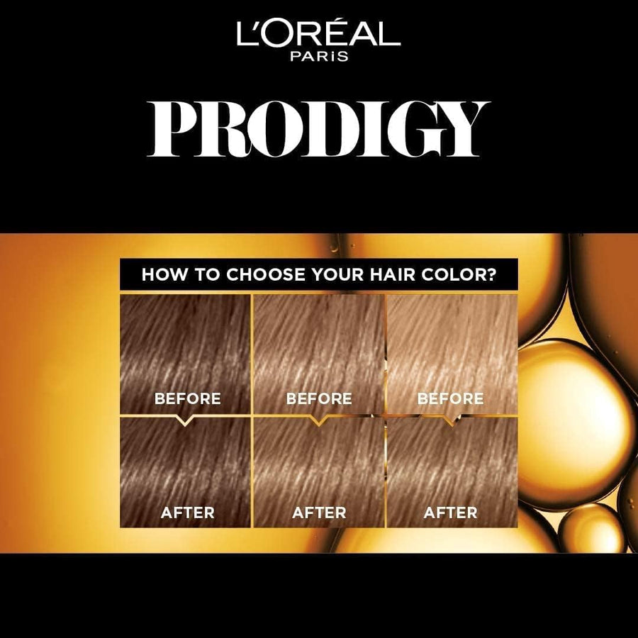 L’Oréal Paris Prodigy Permanent Oil Hair Color 7.1 - Silver Ash Blonde, 180ml