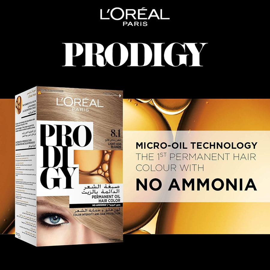 L’Oréal Paris Prodigy Hair Colour - 8.1 Diamond Light Ash Blonde