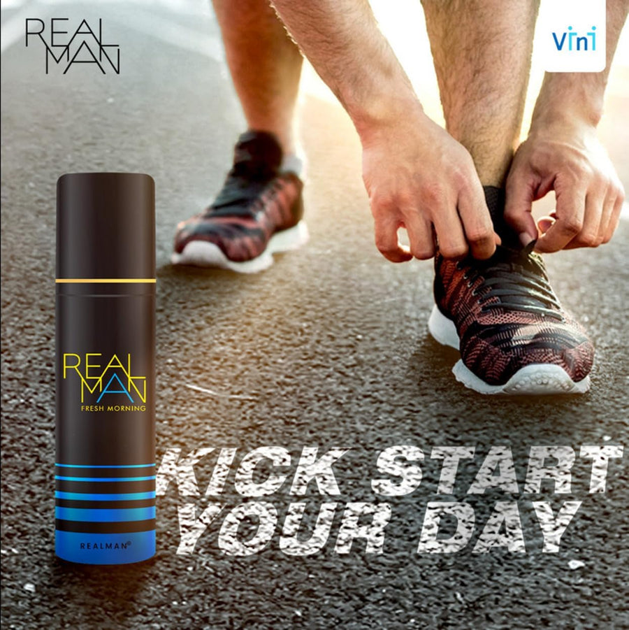 Real Man Fresh Morning Body Spray for Men 150 ml