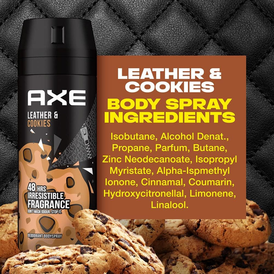 Axe Body Spray for Men Leather & Cookies 150ML