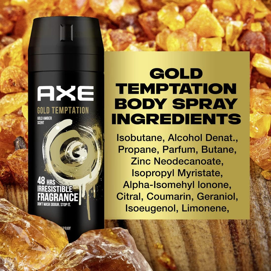 Axe Body Spray for Men Gold Temptation 150ML