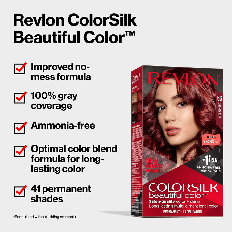 Revlon Colorsilk Ammonia Free Permanent Haircolor Medium Ash Brown Cslk 40