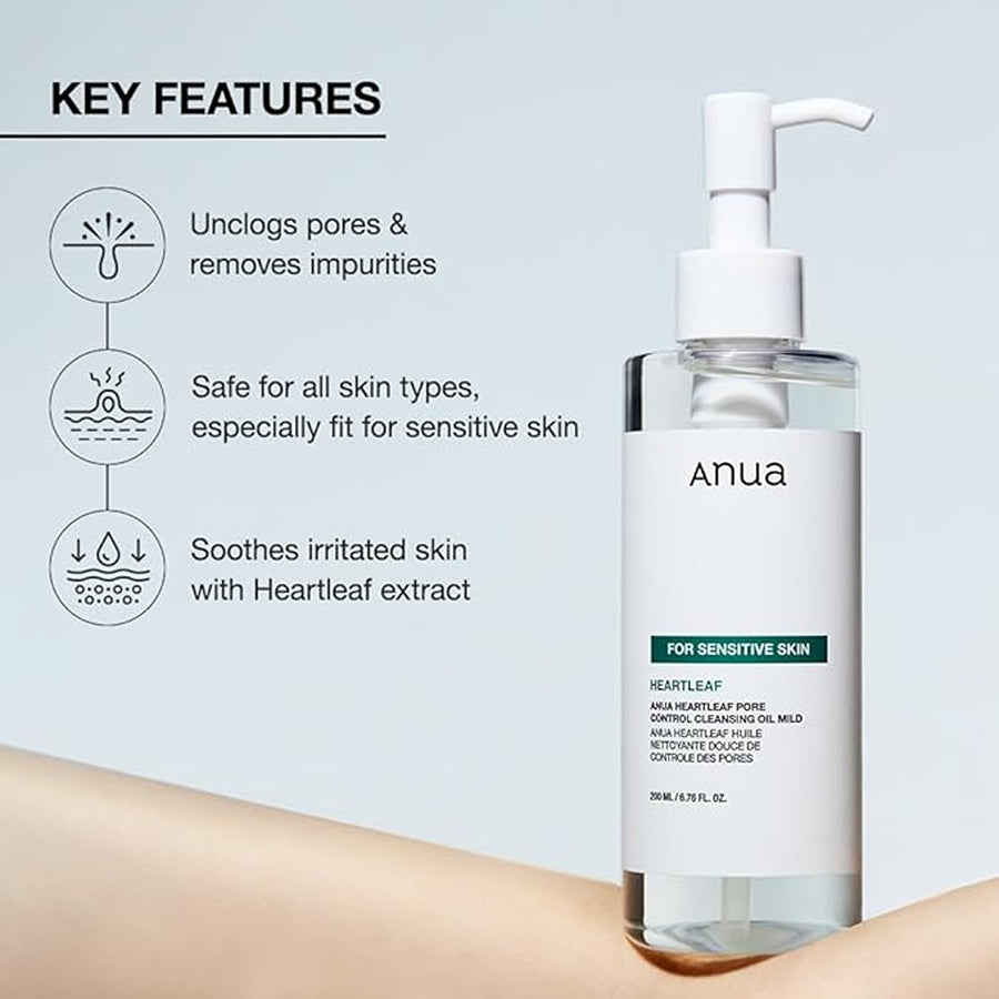 Anua heartleaf pore cleansing oil mild 200ml