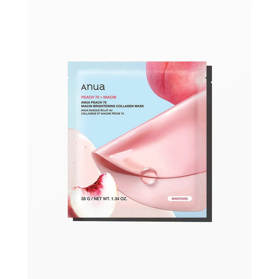Peach 70 niacin brightening collagen mask