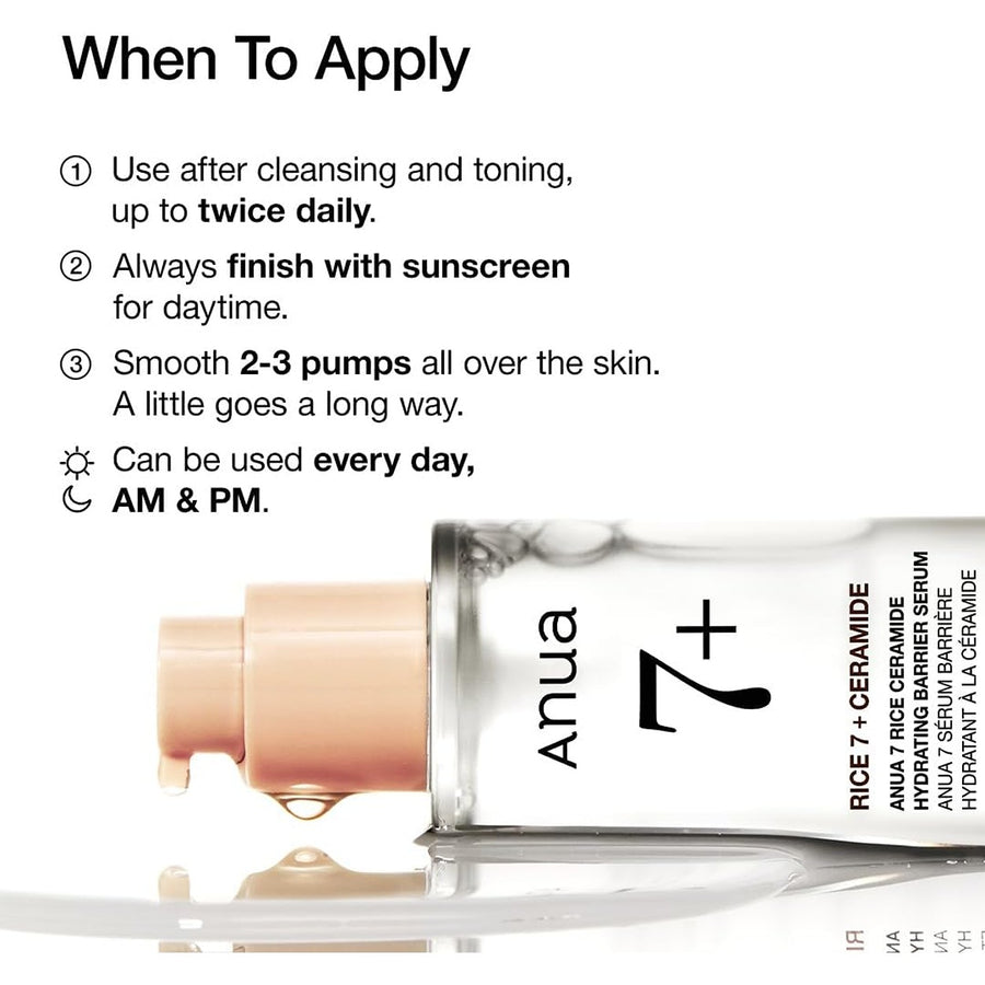 7 rice ceramide hydrating barrier serum - 50ml