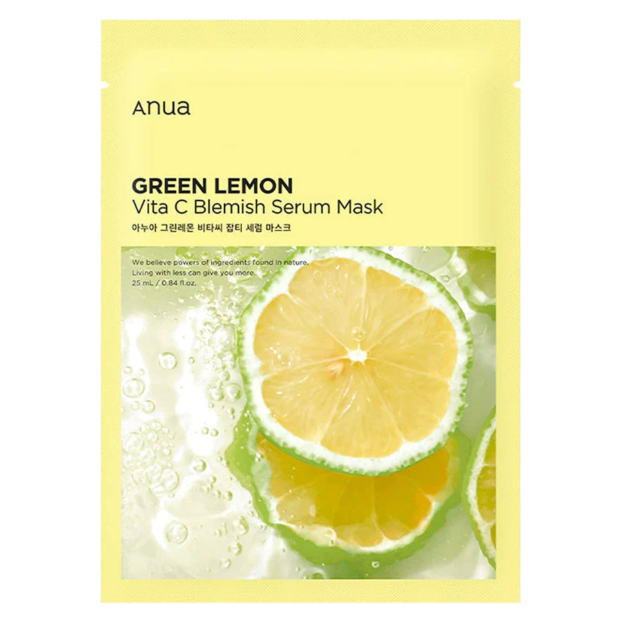 Green lemon vita c blemish serum mask