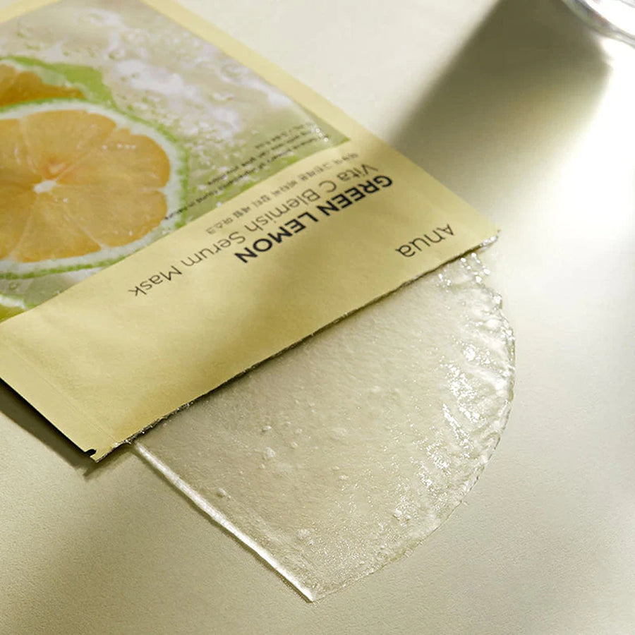 Green lemon vita c blemish serum mask