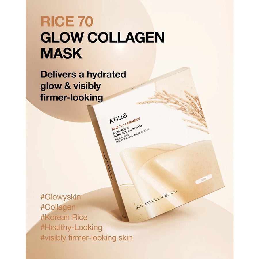 Rice 70 glow collagen mask