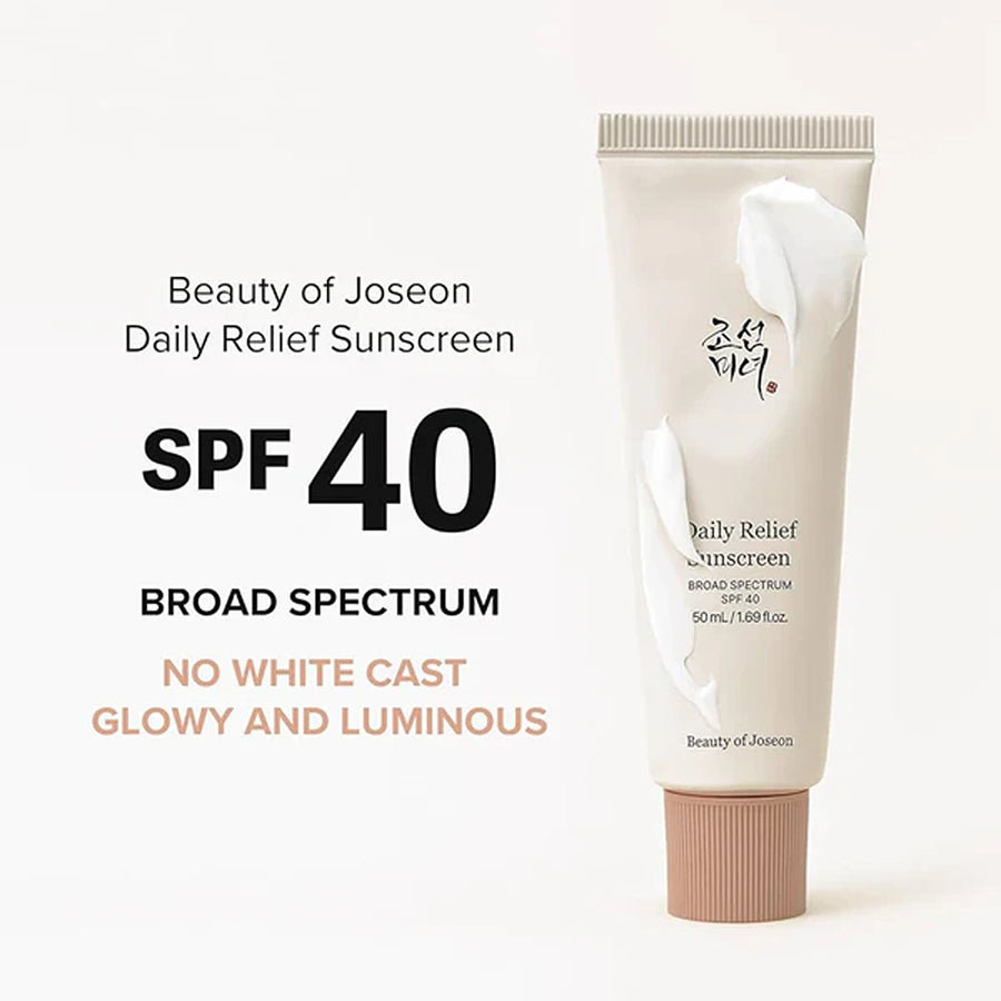 Daily relief sunscreen