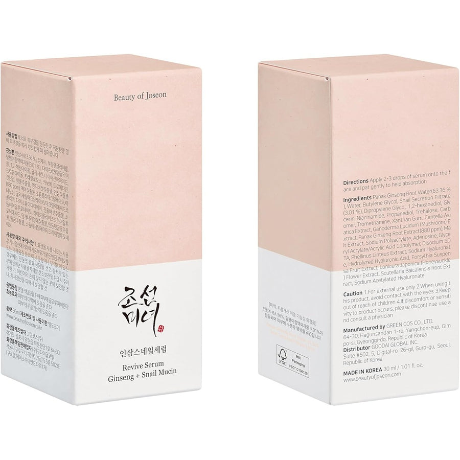Revive serum  ginseng+snail mucin (30ml, 1 fl.oz.)