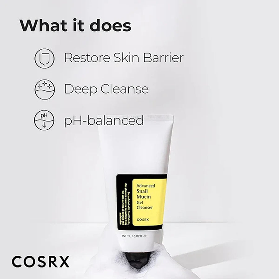 Advanced snail mucin gel cleanser