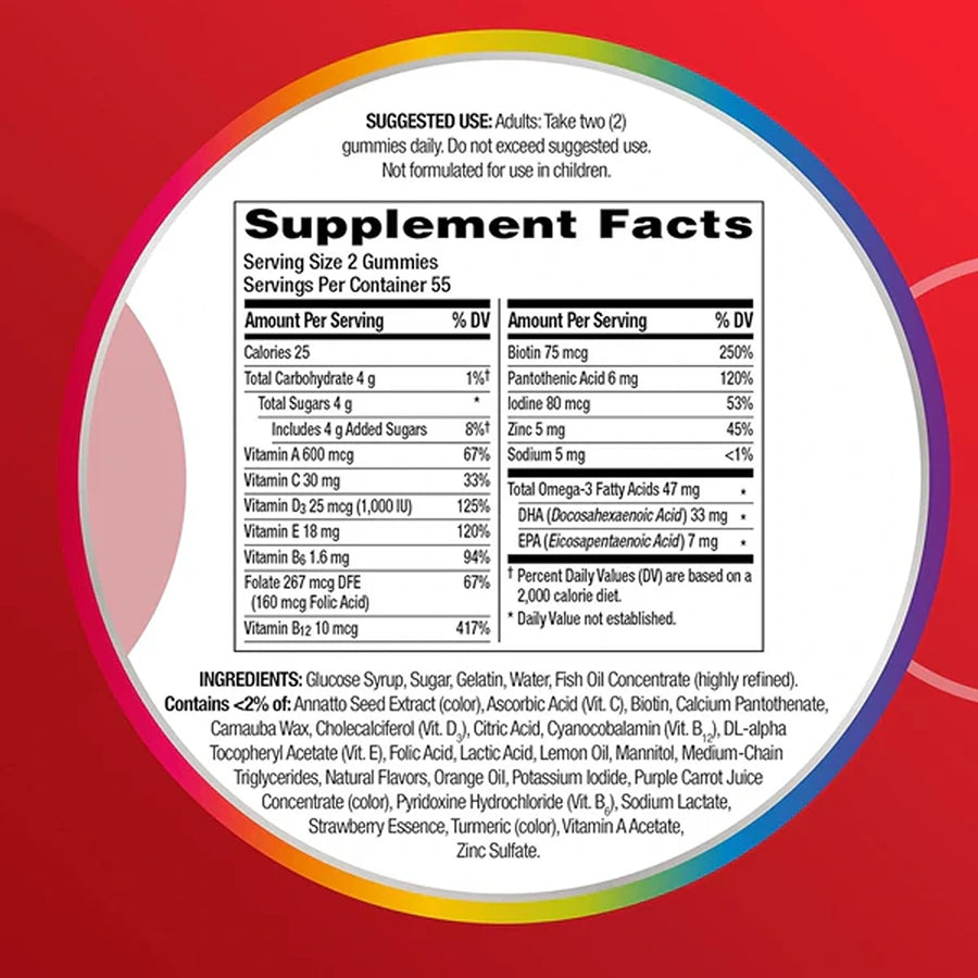 Multigummies multi + omega-3