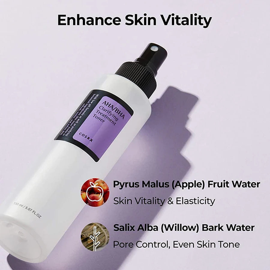 Aha bha exfoliating facial treatment toner
