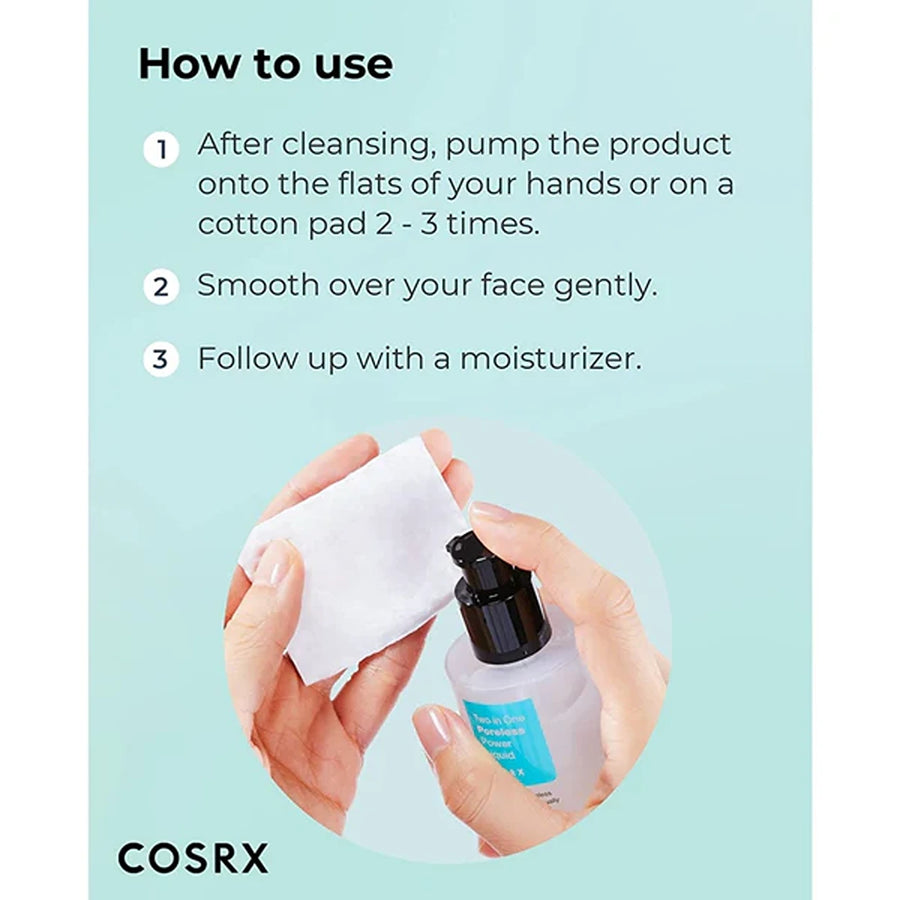 Two in one poreless power liquid