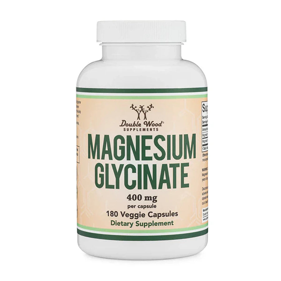 Magnesium glycinate (400 mg) – 180 veggie capsules