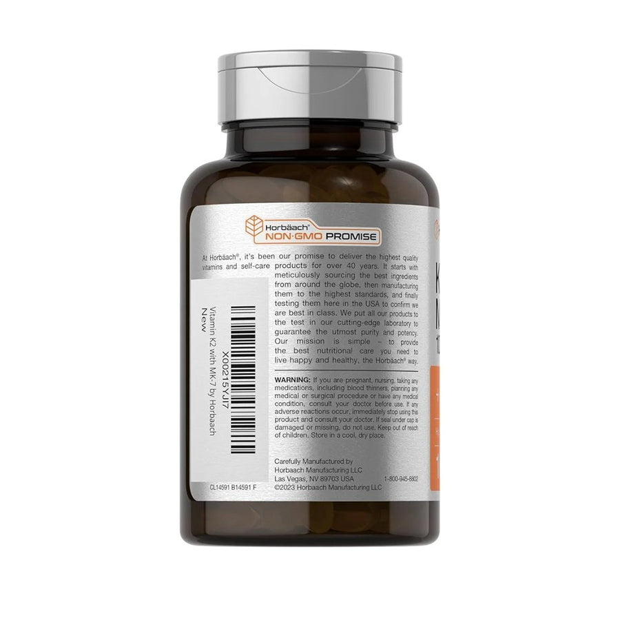 Vitamin d3 k2 | 5000iu of vitamin d & 100mcg mk-7 complex | 180 softgel capsules | non-gmo & gluten free supplement