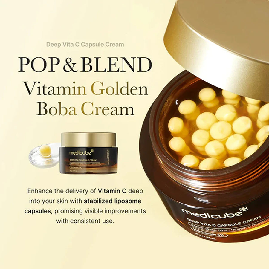 Deep vitamin c golden capsule face moisturizer