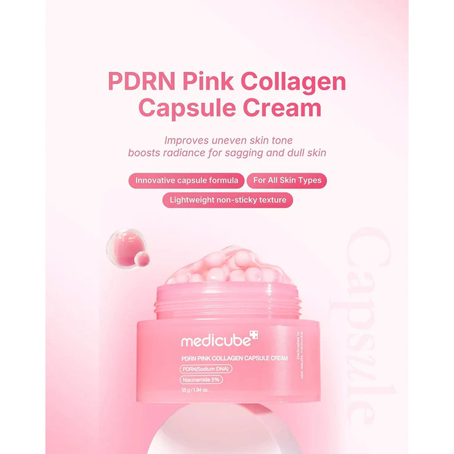 Pdrn pink collagen capsule cream