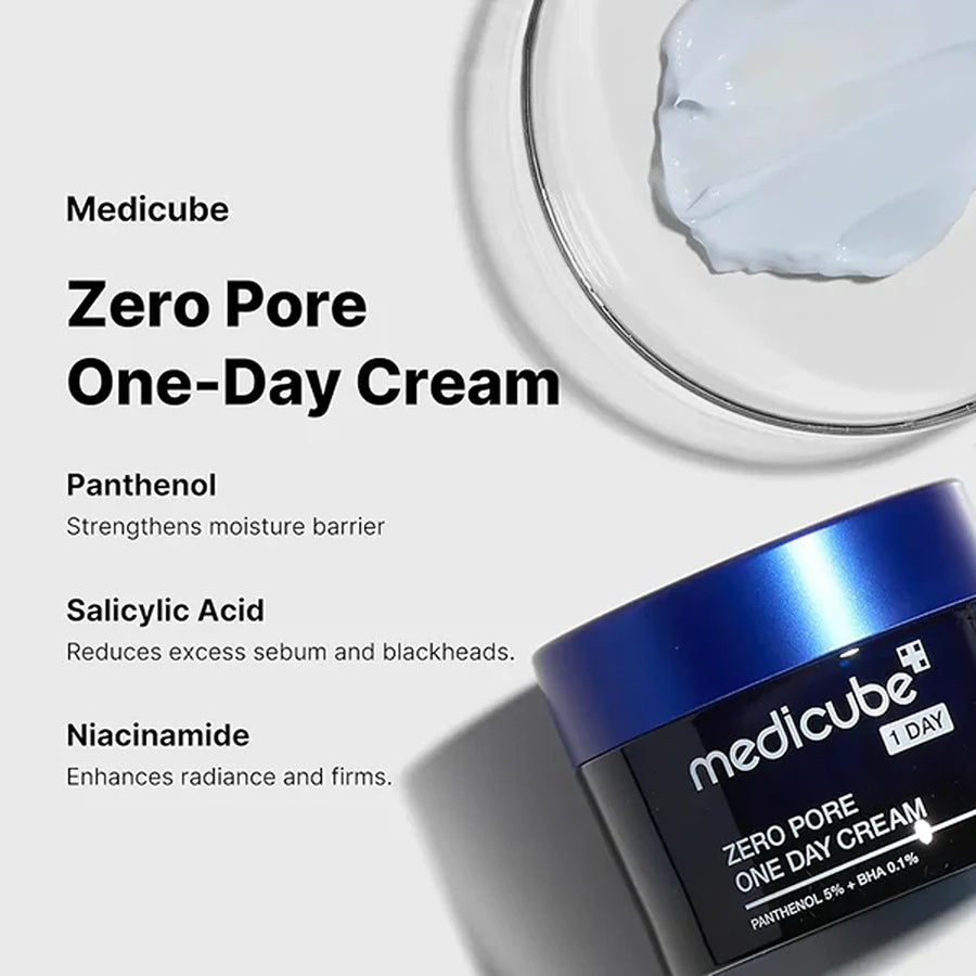 Zero pore one-day cream