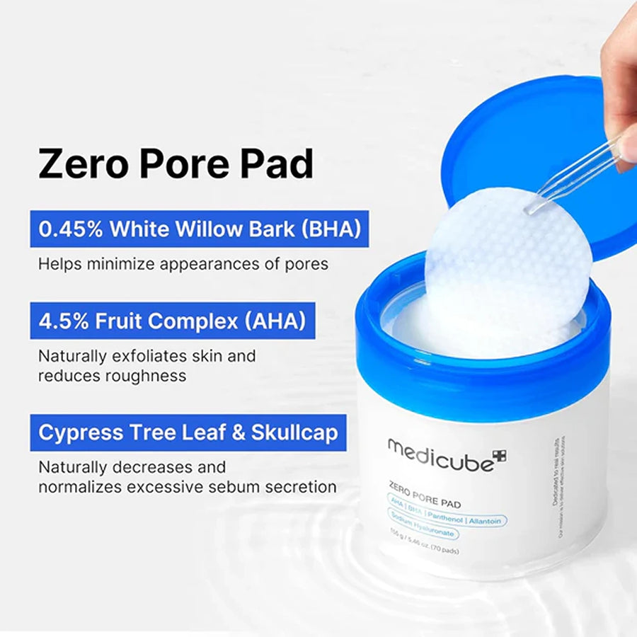 Zero pore pads 2.0, dual-textured facial toner pads