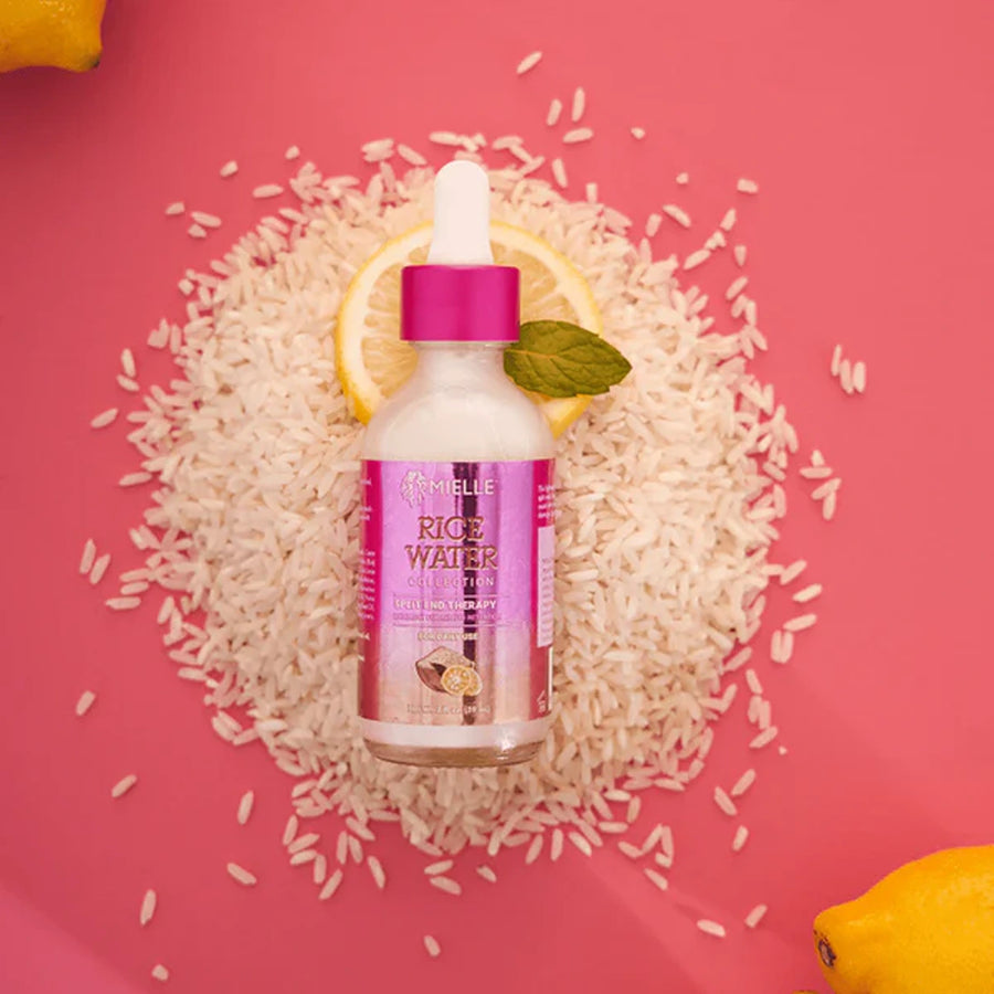 Rice water hair split end therapy