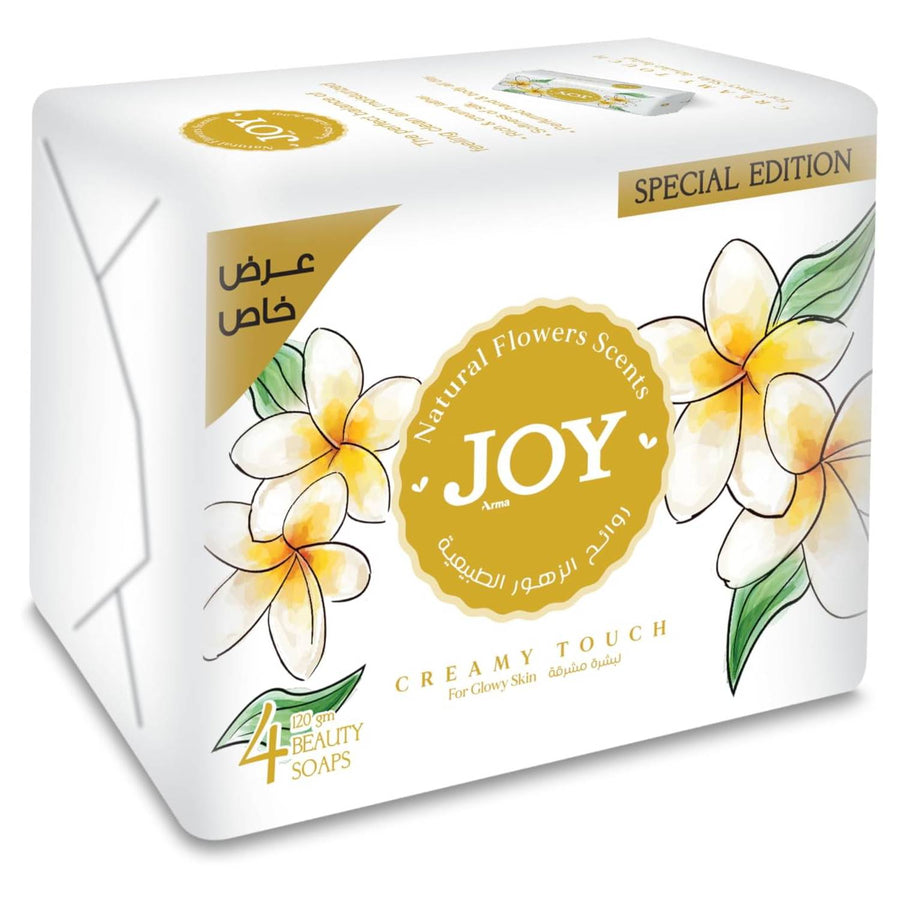 JOY SOAP 120gm Bundle - Pack of 4, Magical Touch (Scent and color may vary)