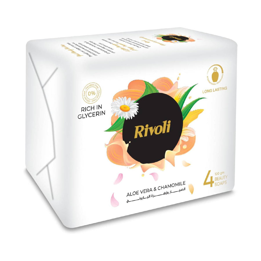 Rivoli Fantasy Bath Soap 120G - Pack of 4 - Color and Scent May vary