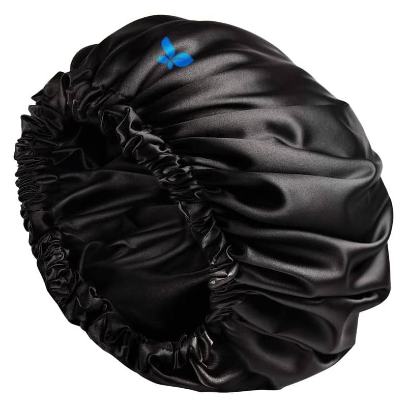 Generic Black satin bonnet-standard