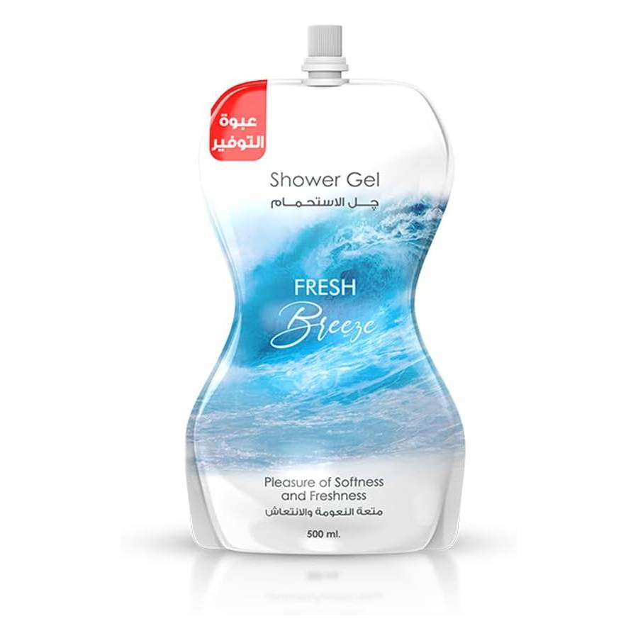 Eva Skin care shower gel pouch fresh breeze 500ml