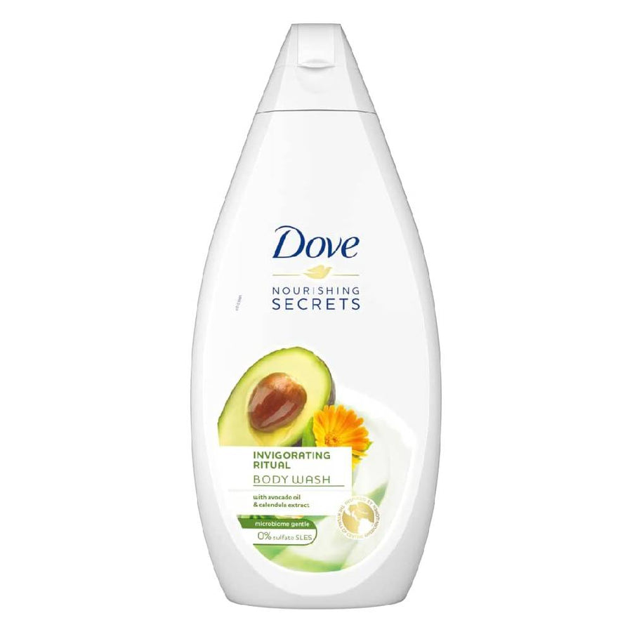 Dove Nourishing Secrets Hydrating Shower Gel Made with Avocado oil & Calendula extract Naturally derived Cleansers Invigorating Ritual 500ML