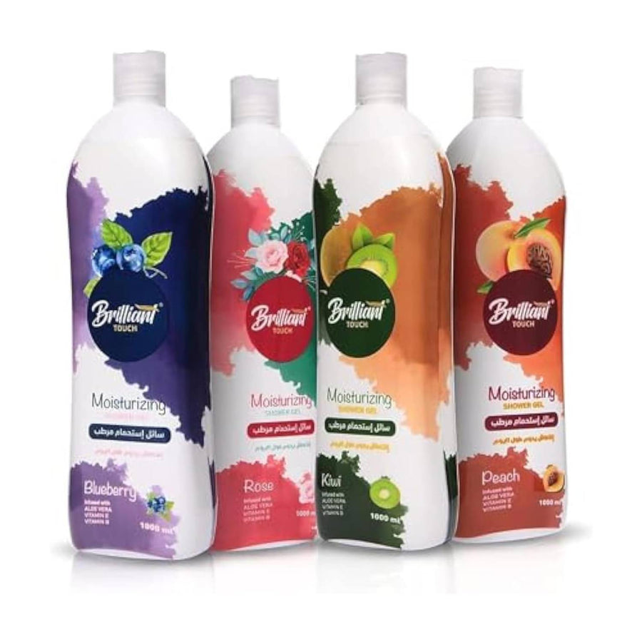 Brilliant Touch Shower Gel 1000ML 4Pcs. 4 Scents