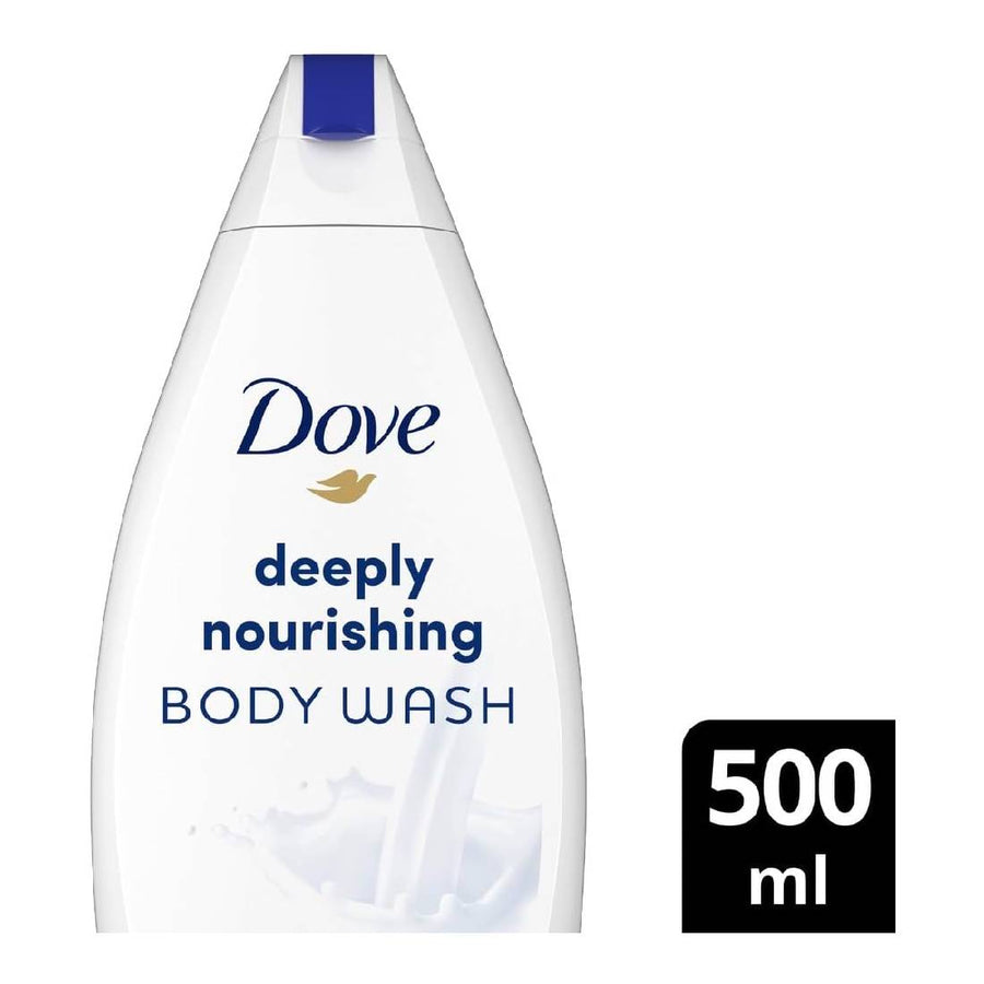 Dove Deeply Nourishing Shower Gel for instantly Soft Skin 100% Gentle Cleanser and Sulphate free 500ML