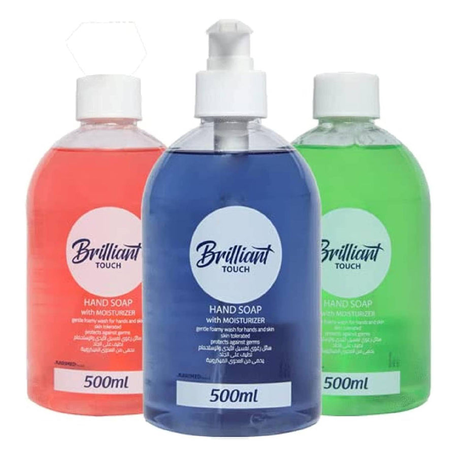 Brilliant Touch Hand Wash 3 Pcs. With Moisturizer 500ML MIX